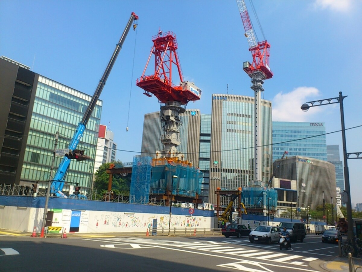 銀座の数寄屋橋交差点の開発地