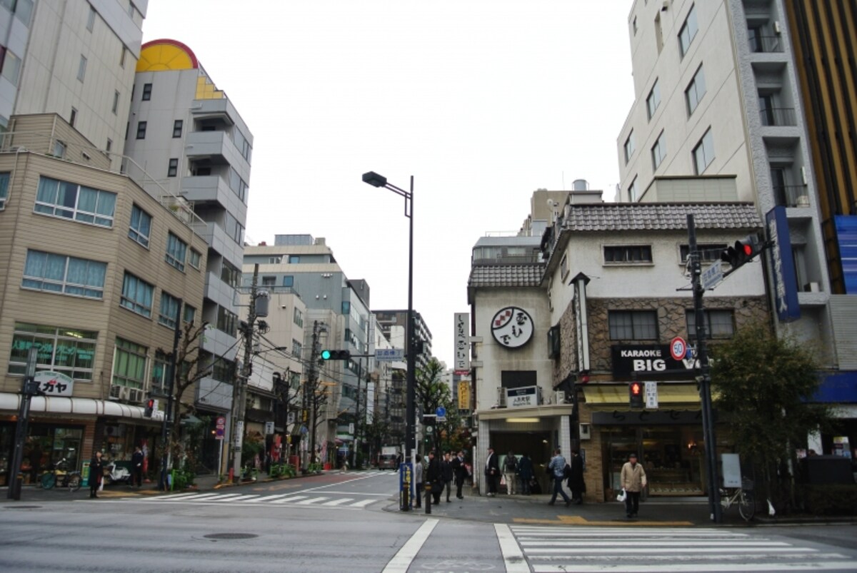人形町の交差点