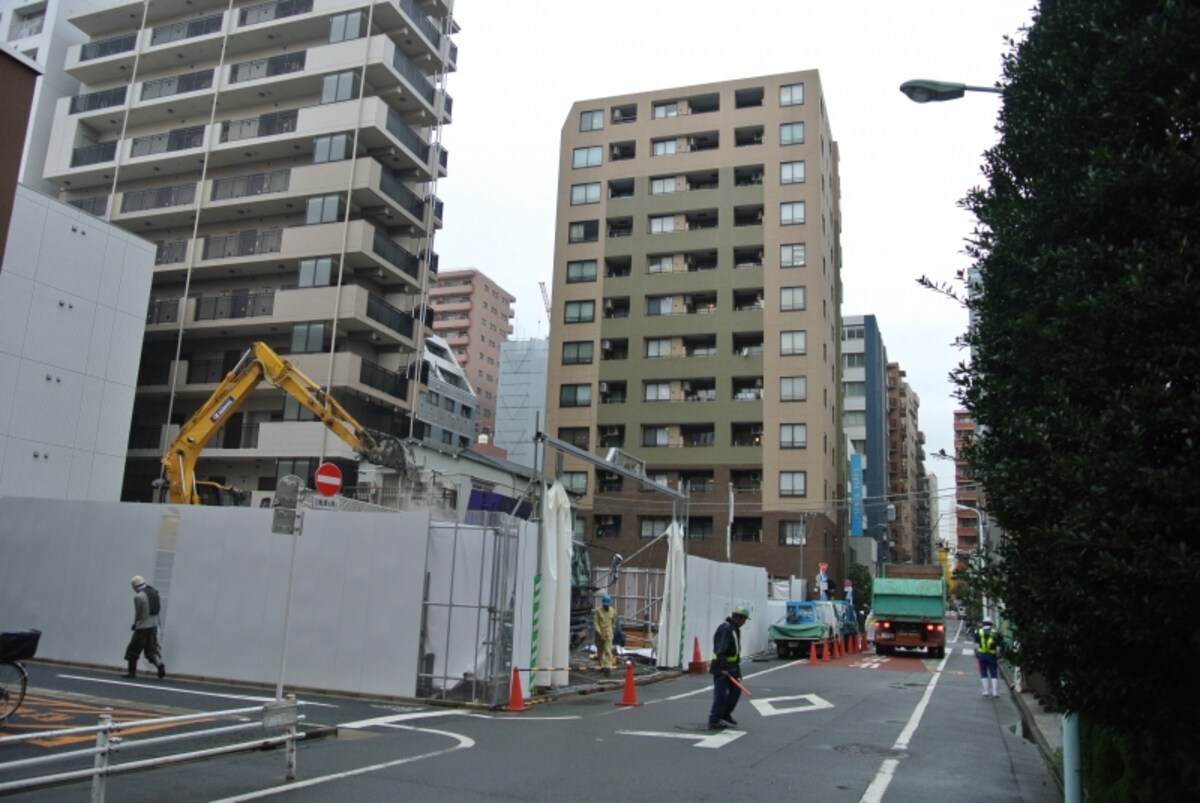 「パークホームズ日本橋浜町ザ テラス」の開発地