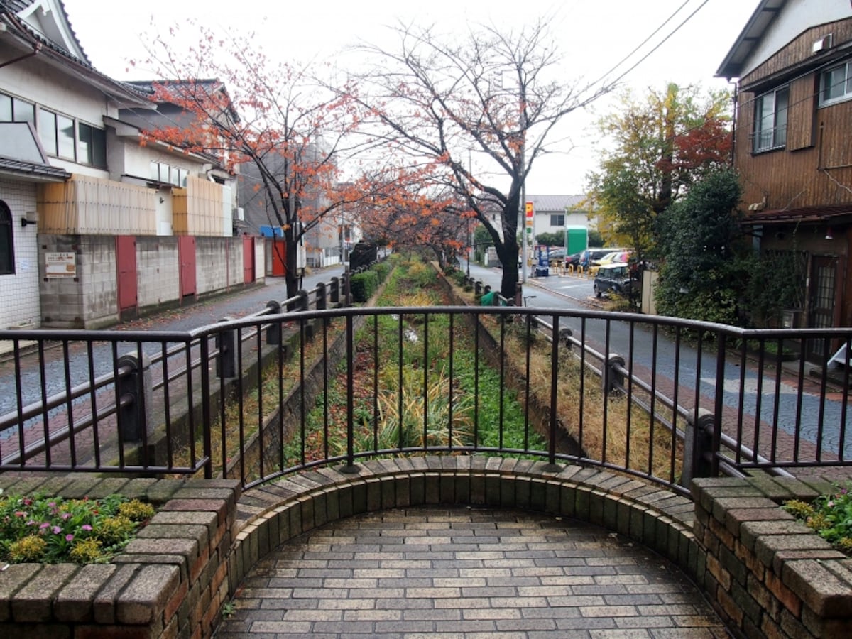 かつての呑川を再現