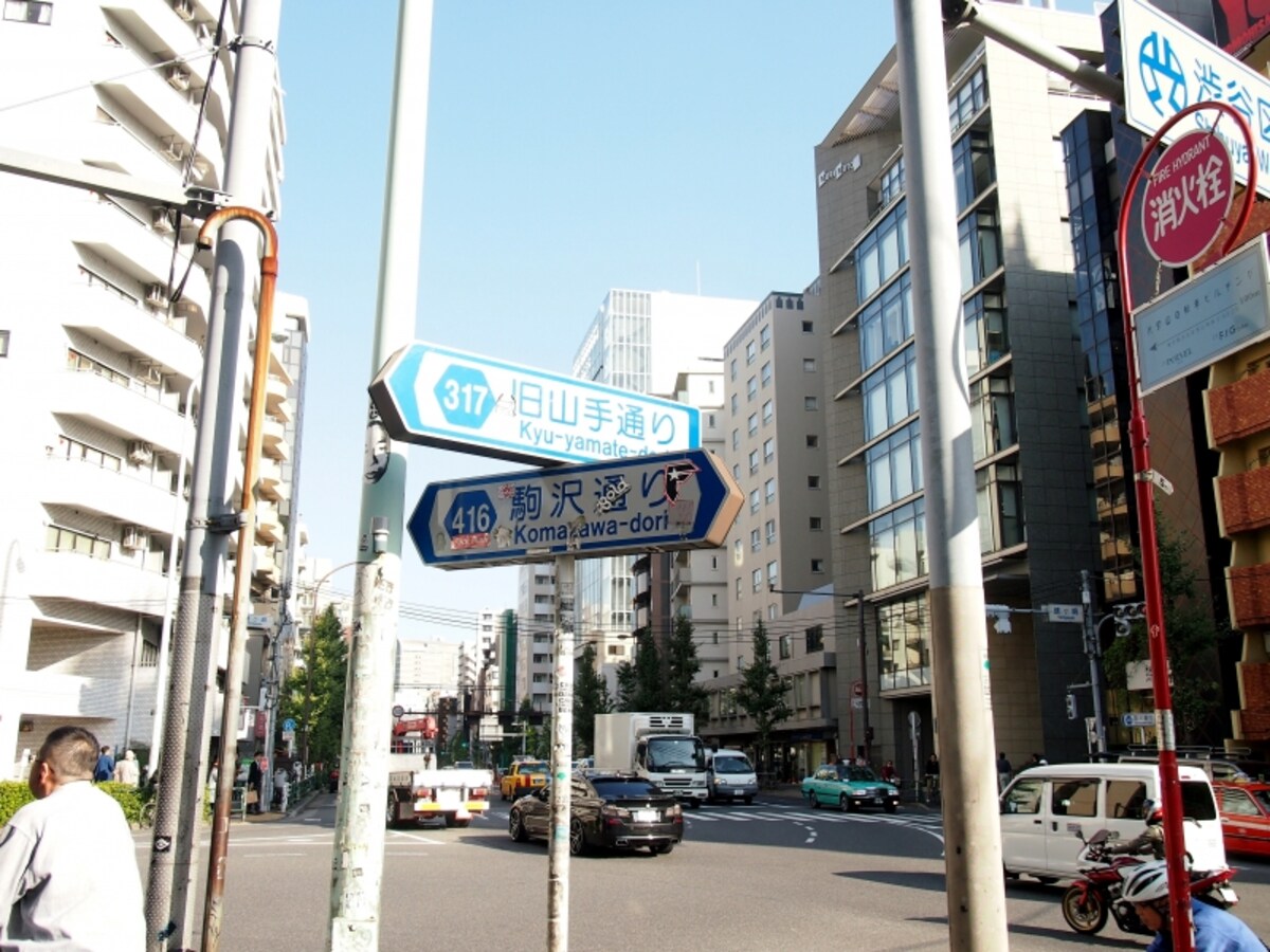 実はこの先はすでに住居表示は恵比寿なのだ