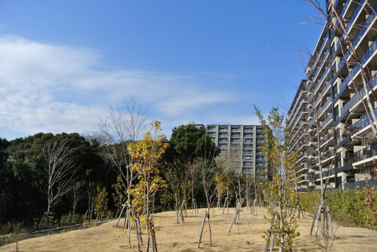 「Brillia City 横浜磯子」の敷地内　