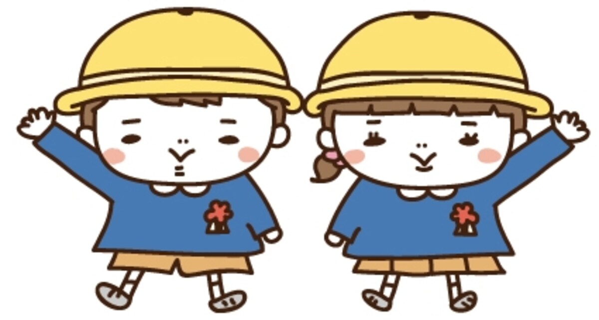 【カラー】制服を着た男の子と女の子のイラストです。