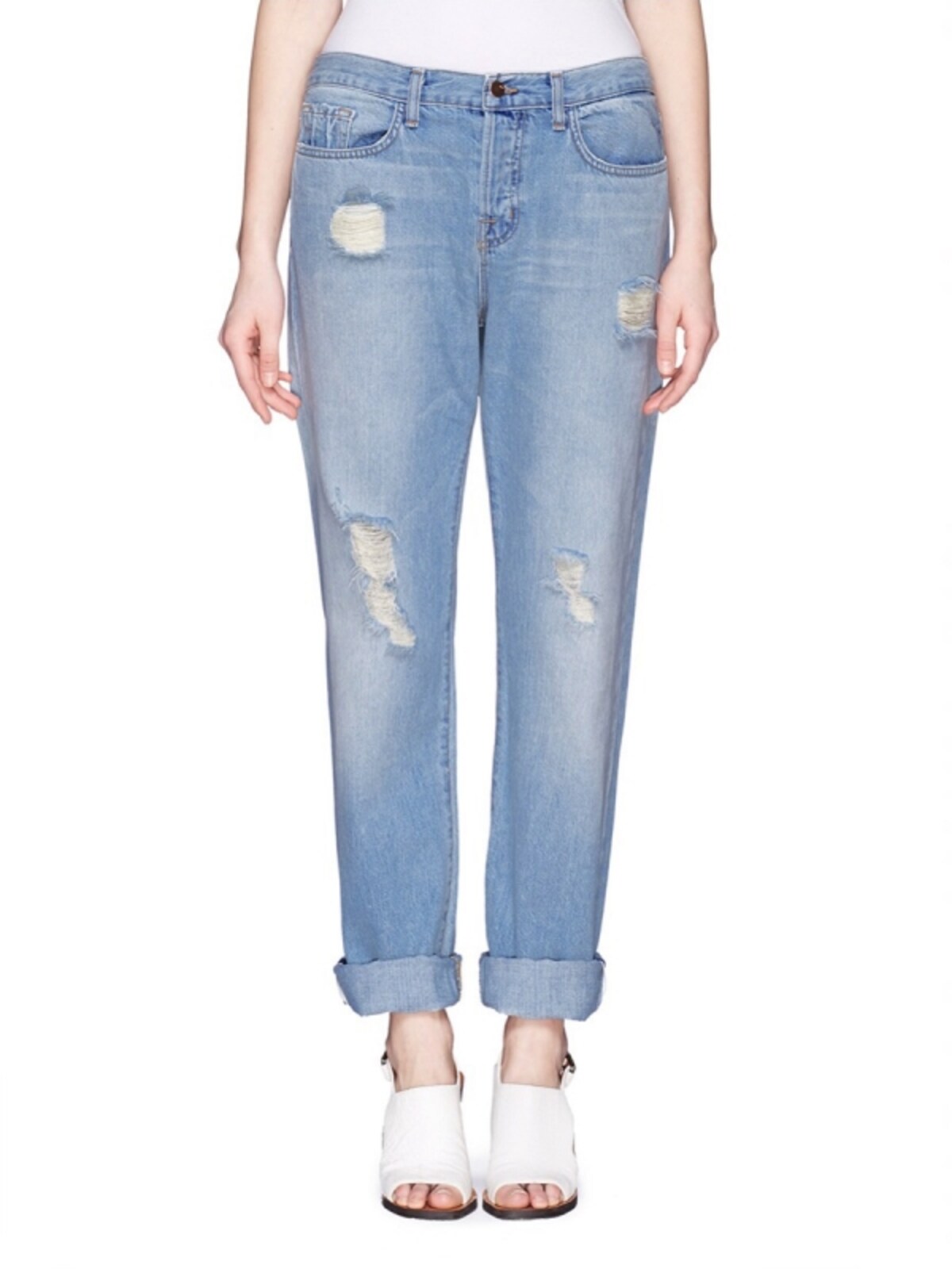 J BRAND／JOHNNY BOYFRIEND FIT JEANS　ダメージ加工を施したものは、避けた方が賢明です。