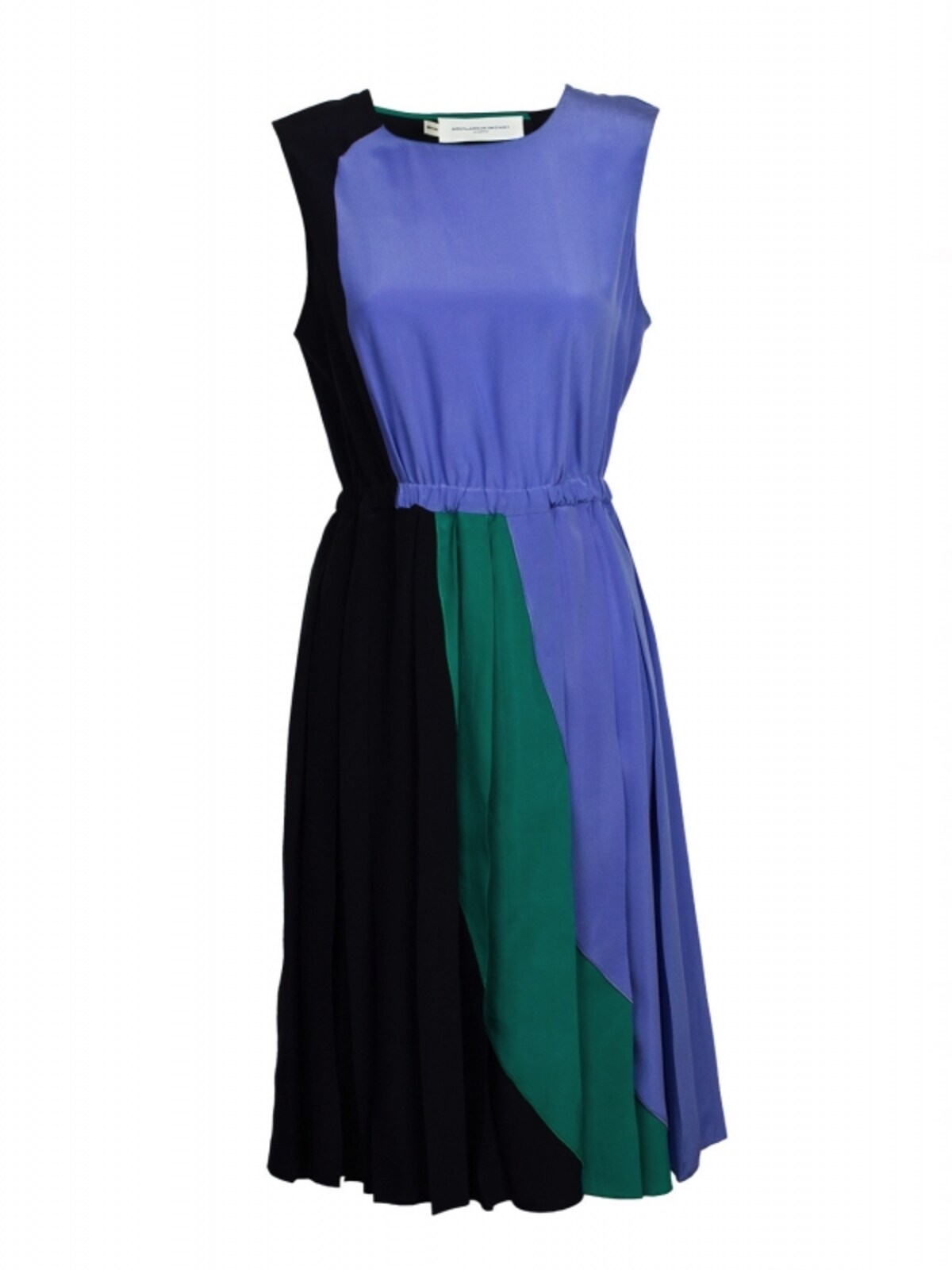 AQUILANO RIMONDI／MULTICOLOUR PLEATED DRESS　ウエストを絞ったデザインは、男性には魅力的に映ります。
