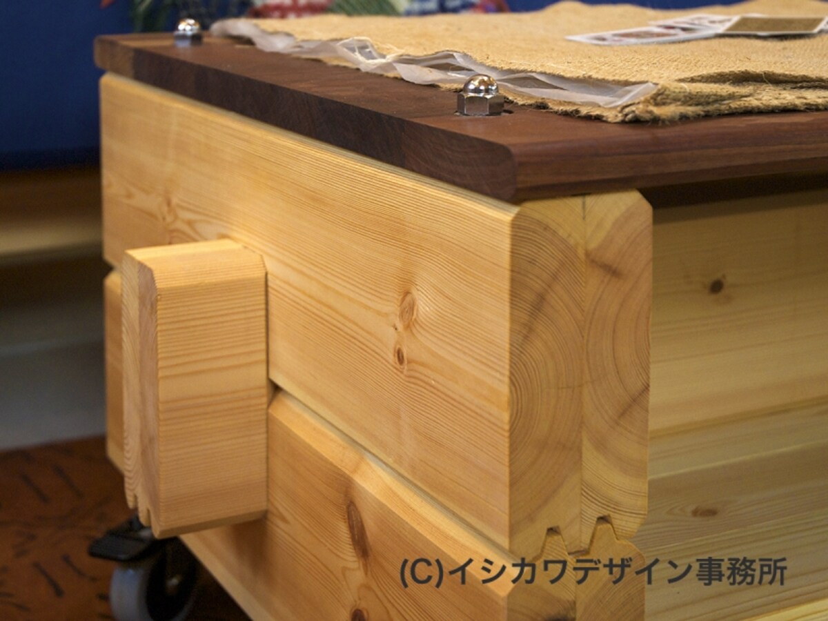 ログ家具のディテール1の画像　