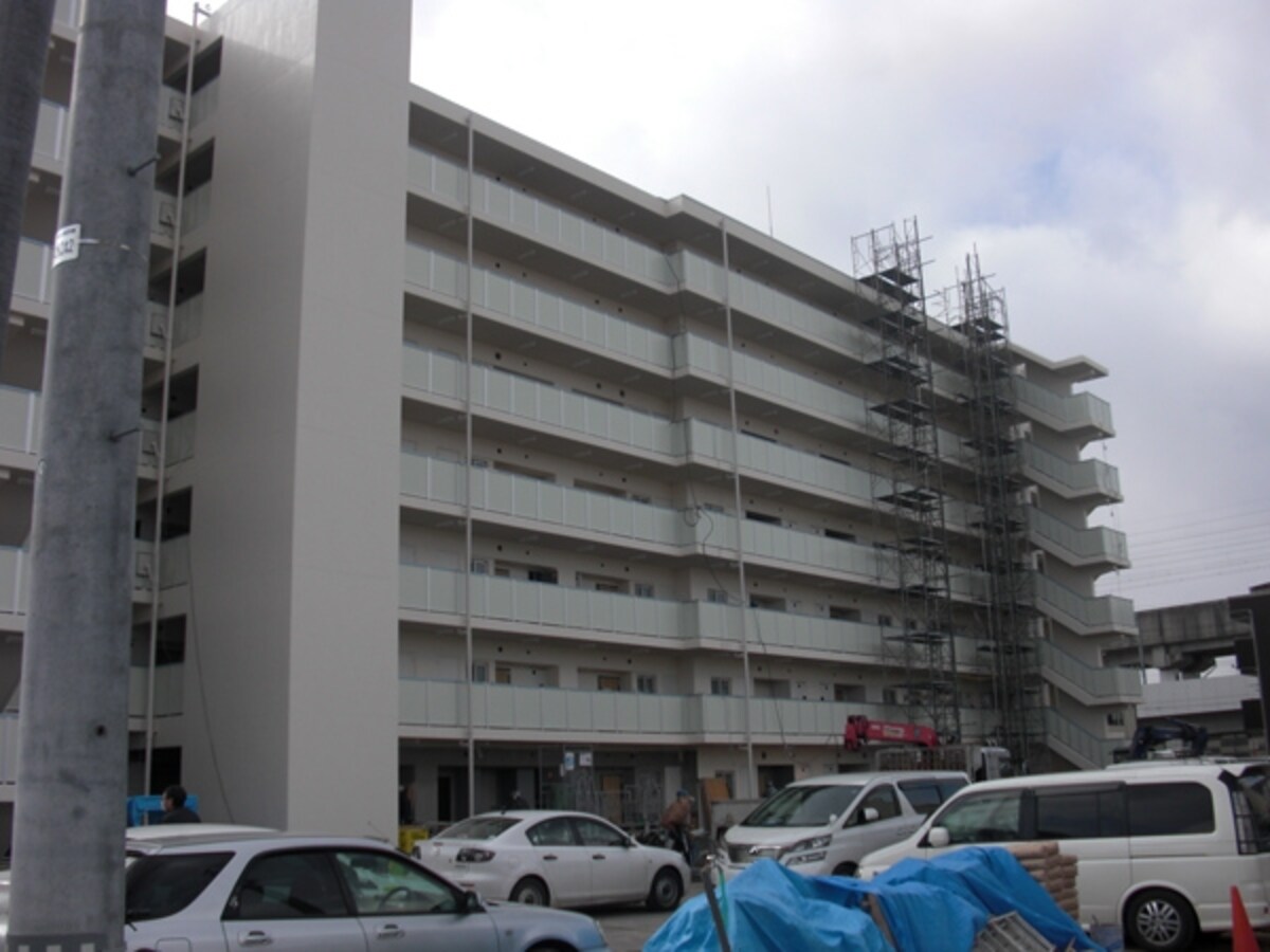 仙台市内の災害公営住宅建設現場