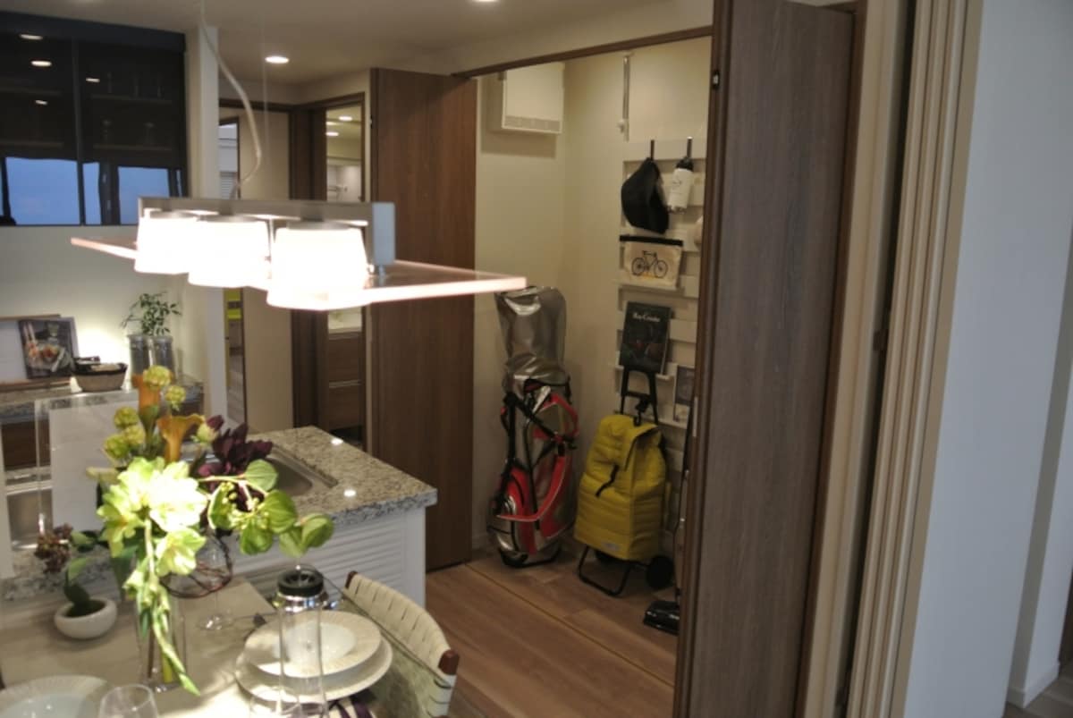 「プラウドシティ志木本町」のモデルルームの納戸