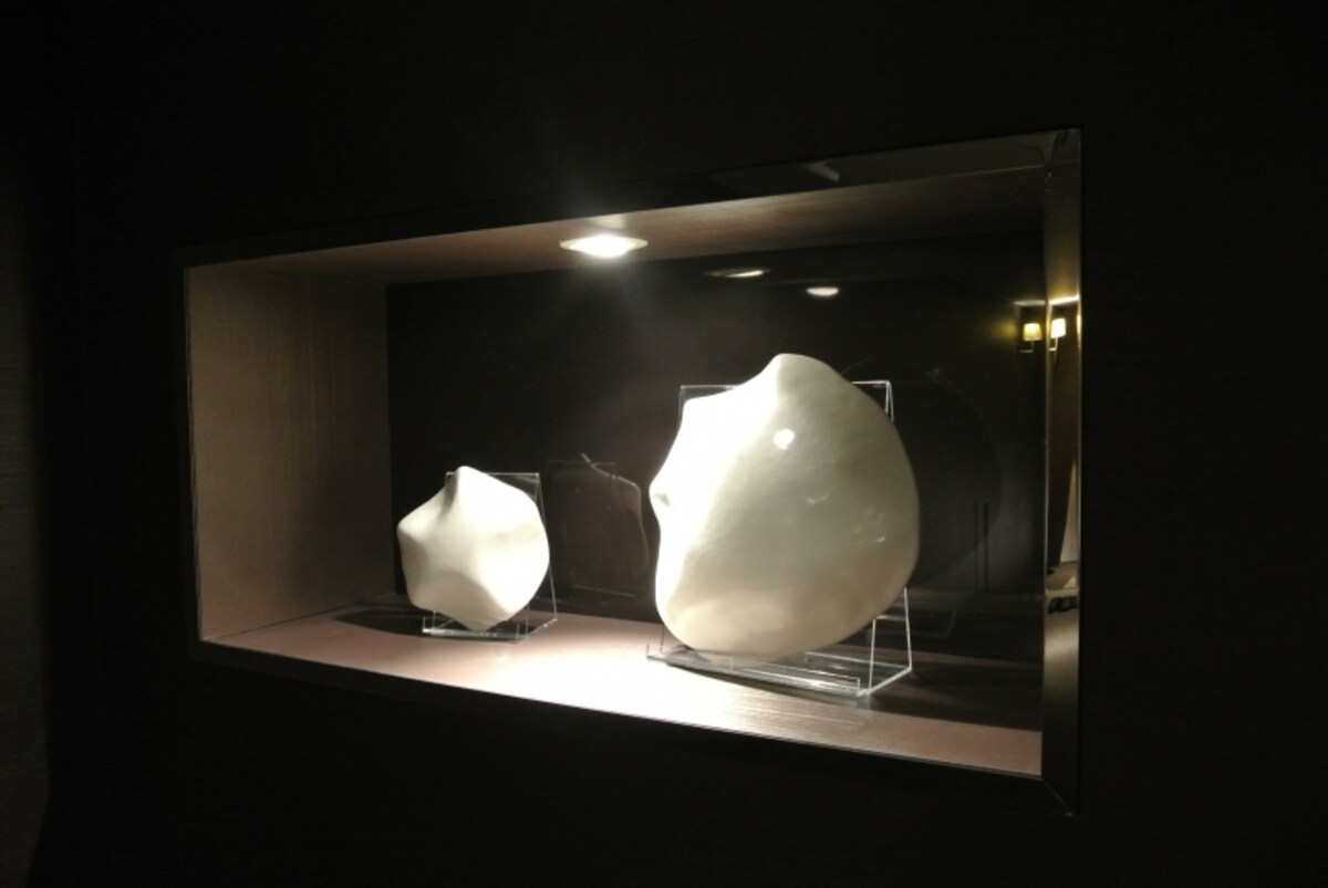 展示された、共用部に設置予定のアート