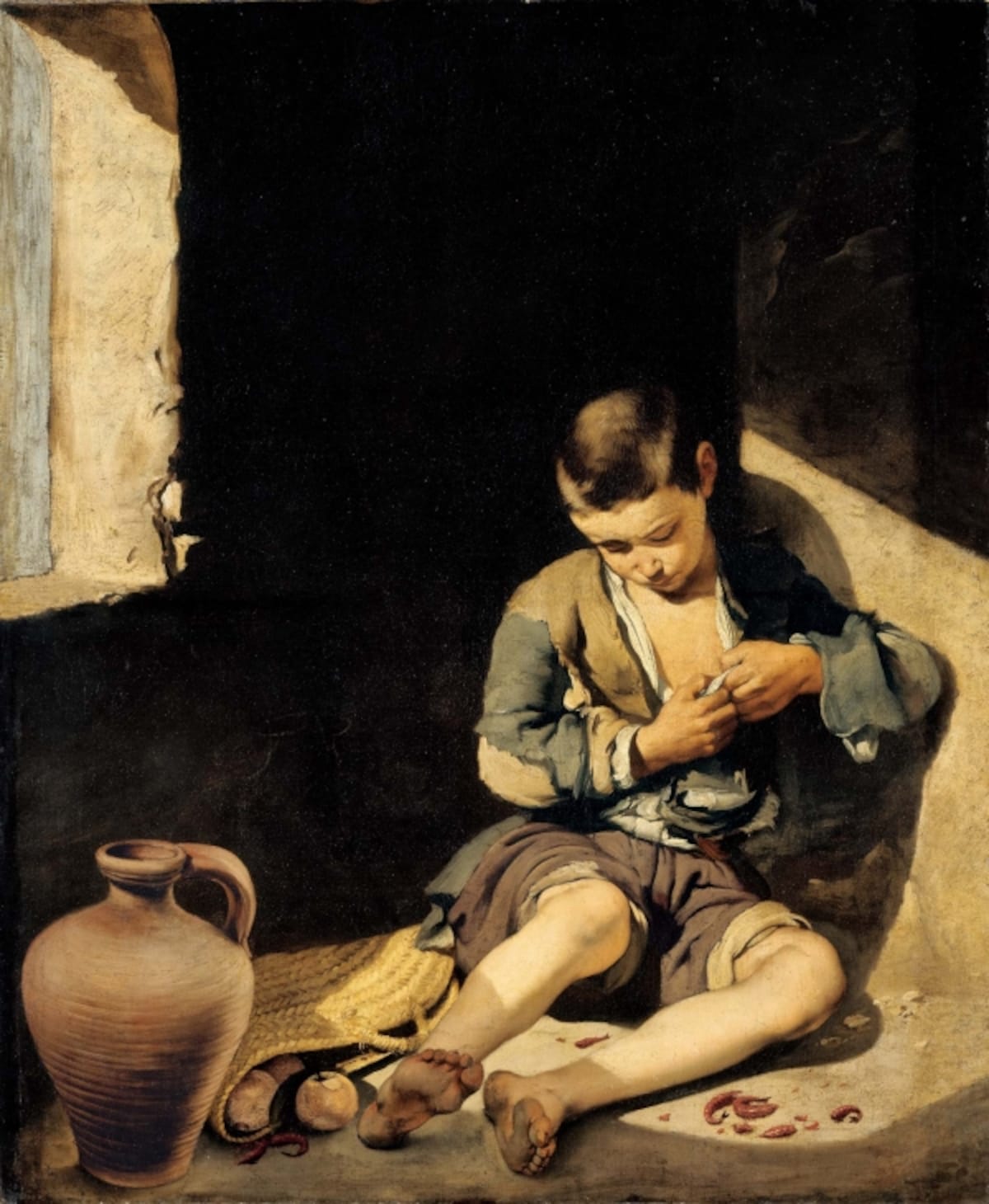 バルトロメ・エステバン・ムリーリョ 《物乞いの少年（蚤をとる少年）》 1647-48年頃	Photo ? RMN-Grand Palais (mus?e du Louvre) / St?phane Mar?challe / distributed by AMF - DNPartcom