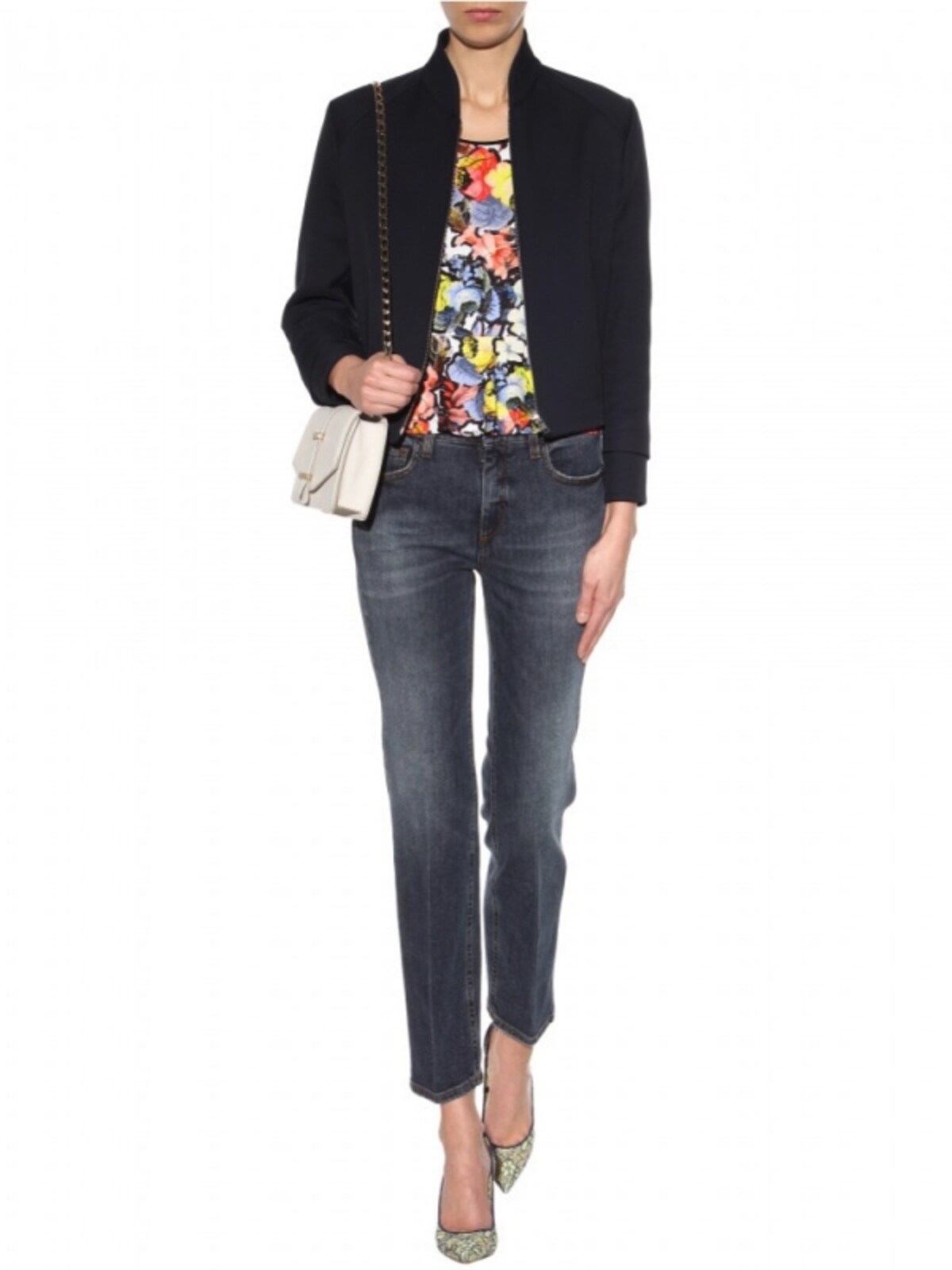 DENIM BY VICTORIA BECKHAM／COLUMN STRAIGHT-LEG JEANS