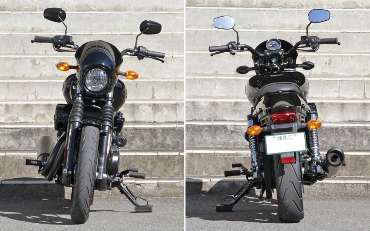 ハーレーダビッドソン ストリート750 フロントビュー&リアビュー
