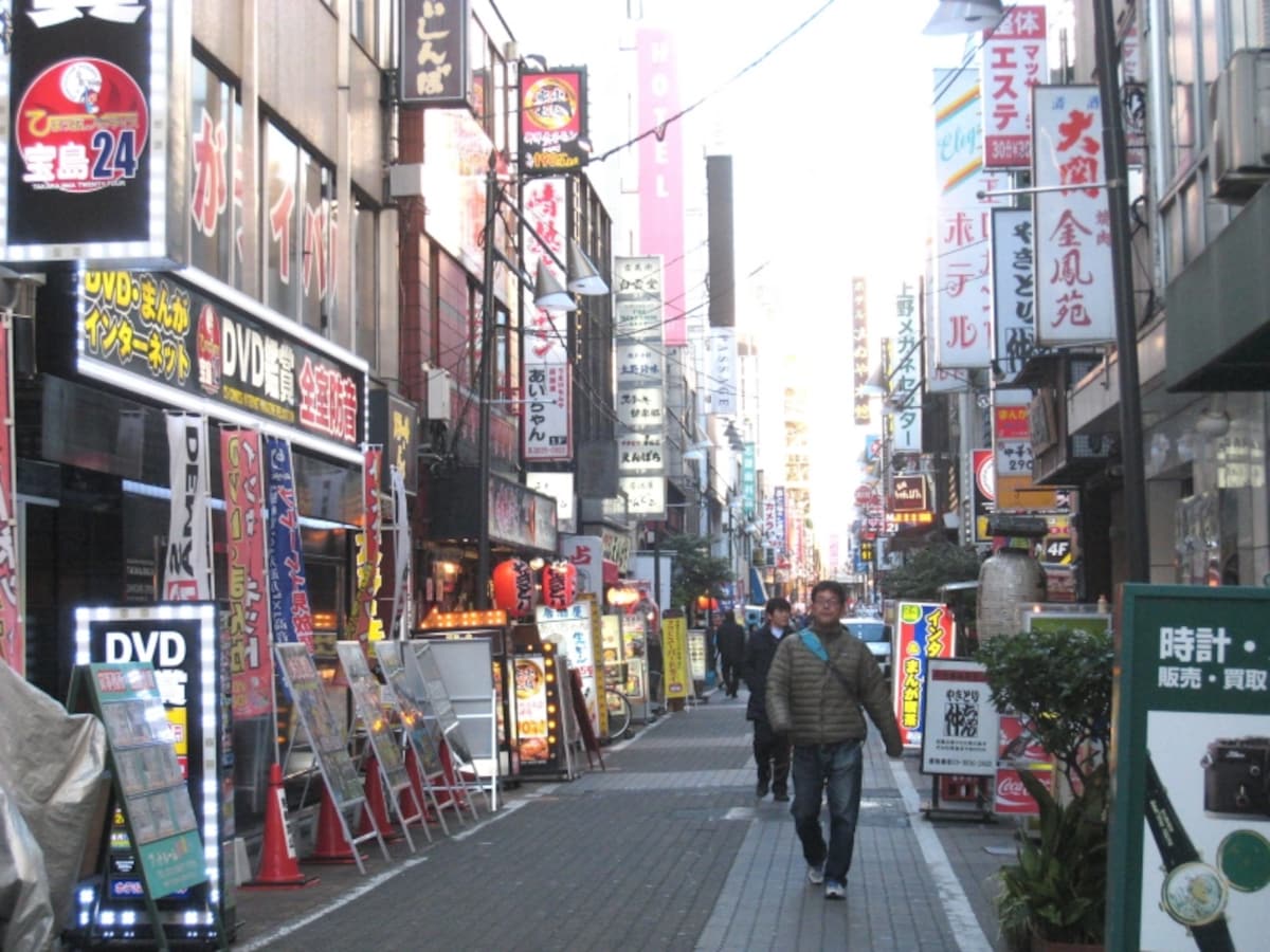 上野の飲食店街