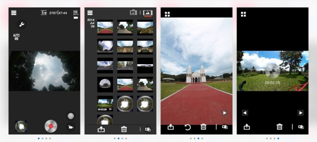 『PIXPRO 360』用のアプリもあり、Wi-Fiでつなげればその場でカメラの映像を確認できる