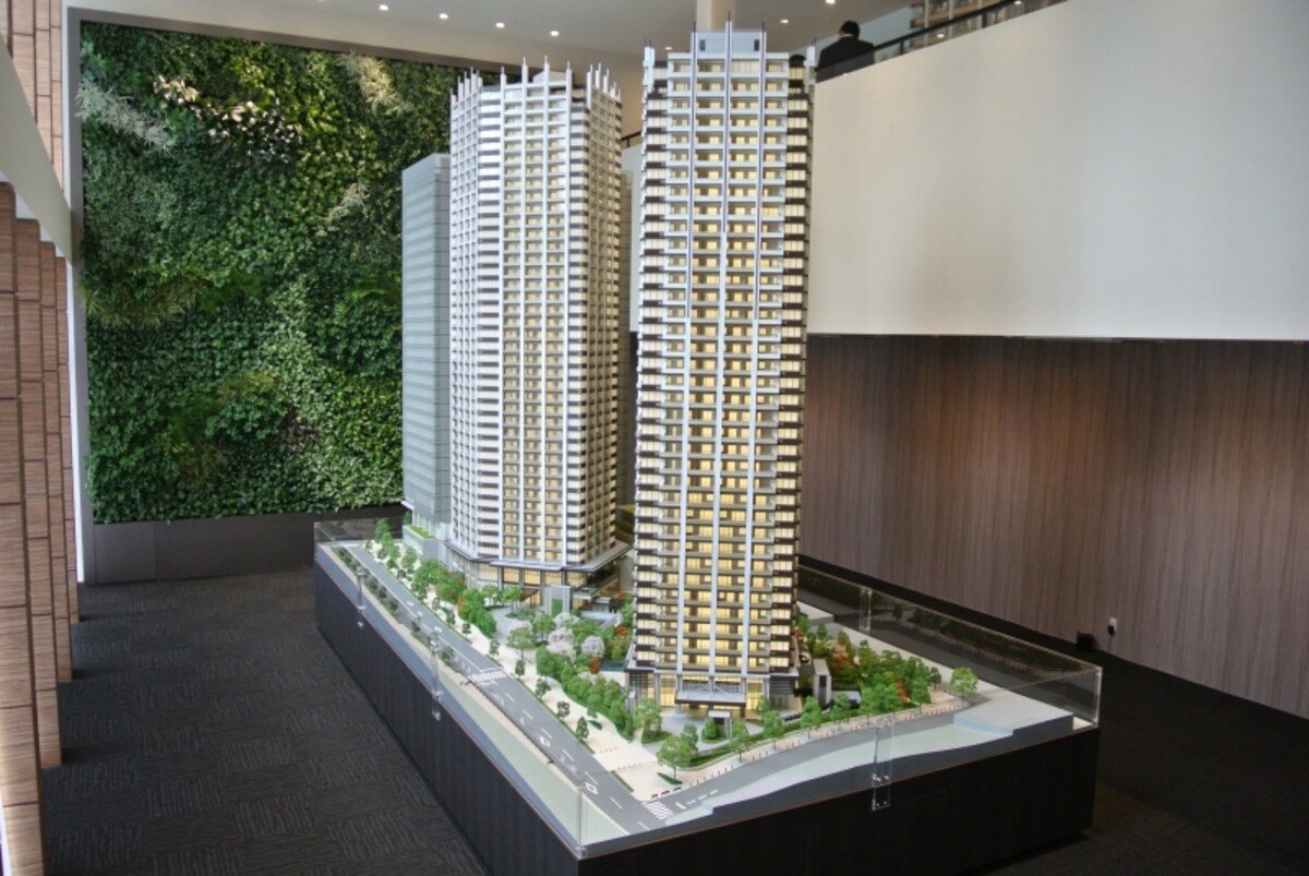 「Brillia Towers 目黒」の完成予想模型