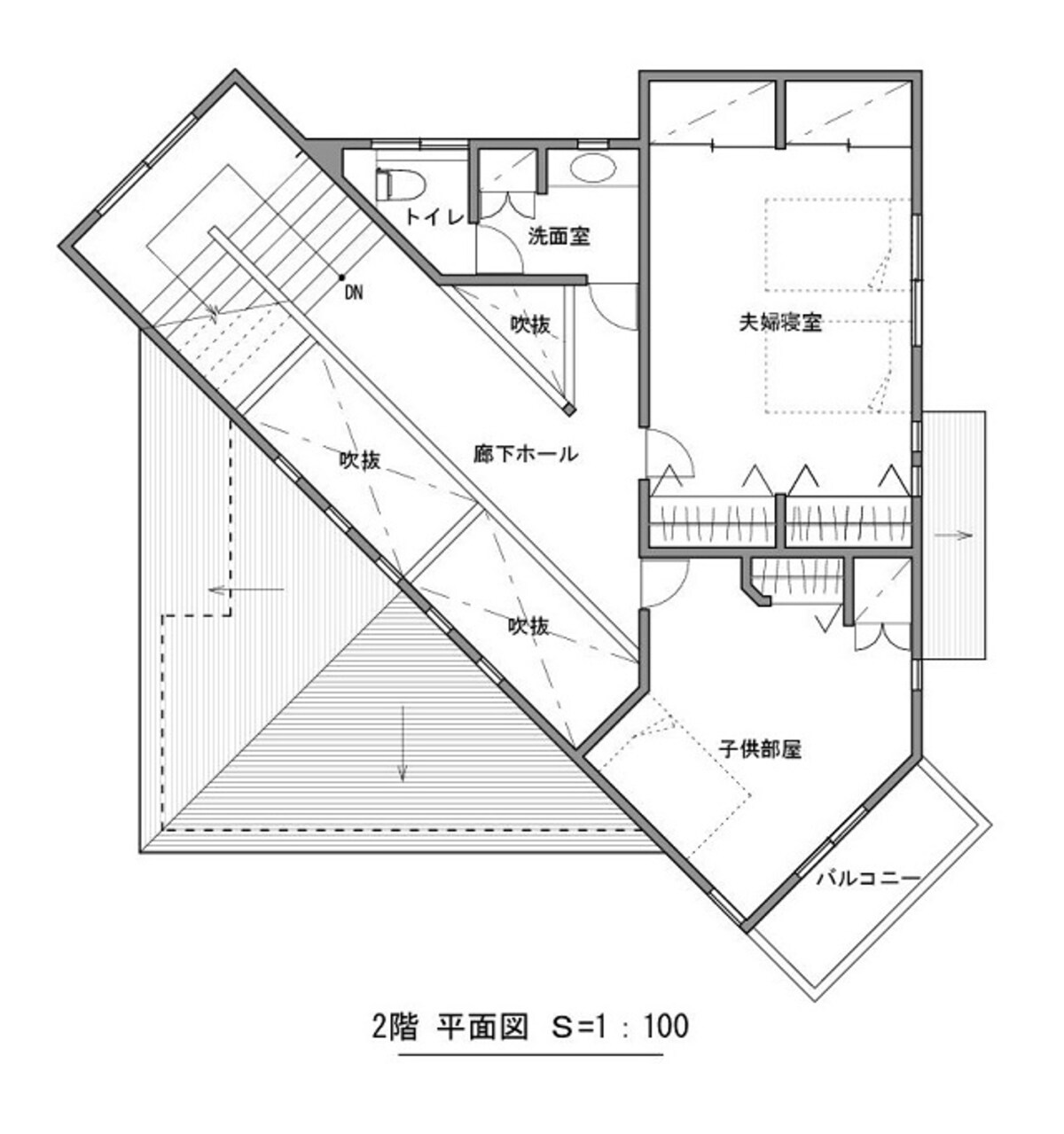 ２階平面図（クリックすると拡大します）