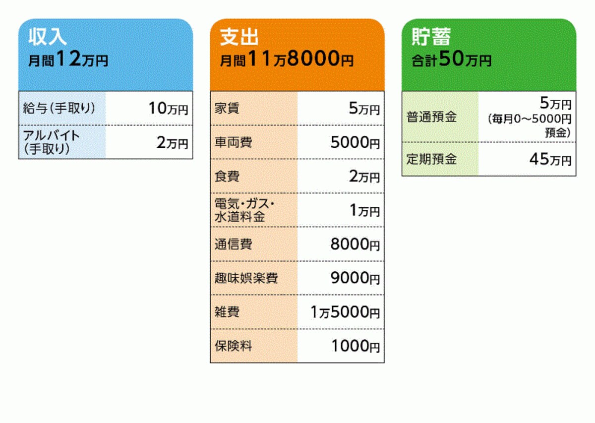 「宝くじ当たれ」さんの家計収支データ