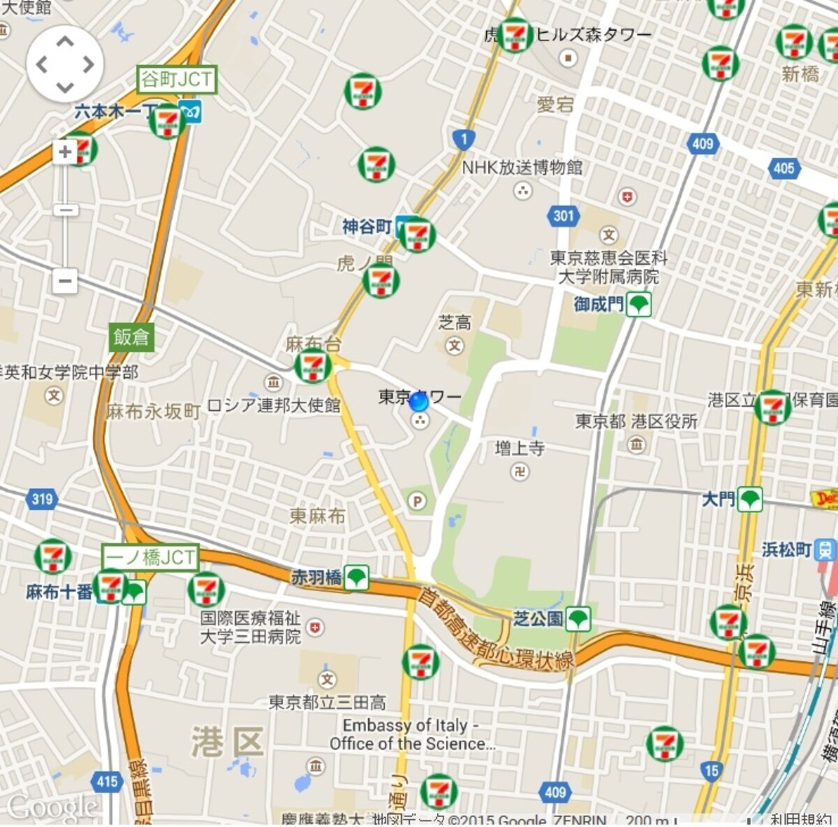 セブンスポットを検索してみた