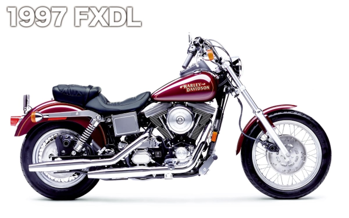 1997 FXDL。“ハーレーらしい鼓動感が味わえる中古車”で探すなら、このあたりのダイナが狙いどころかも