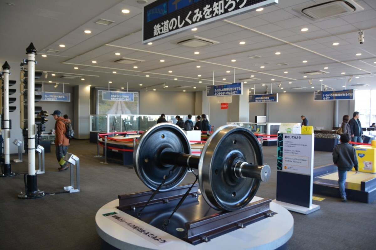 各種の展示を見れば鉄道のしくみが手にとるようにわかる