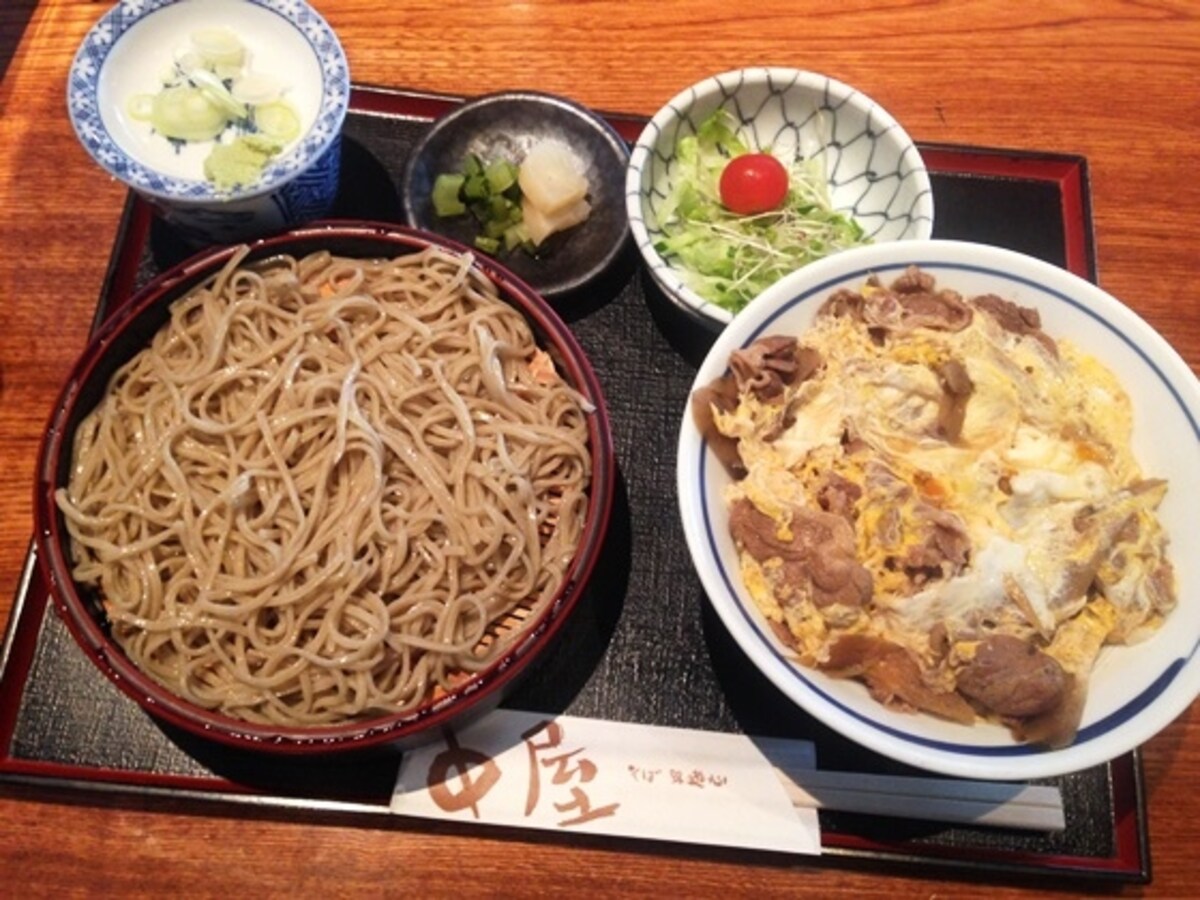 鴨の柳川丼ミニせいろ