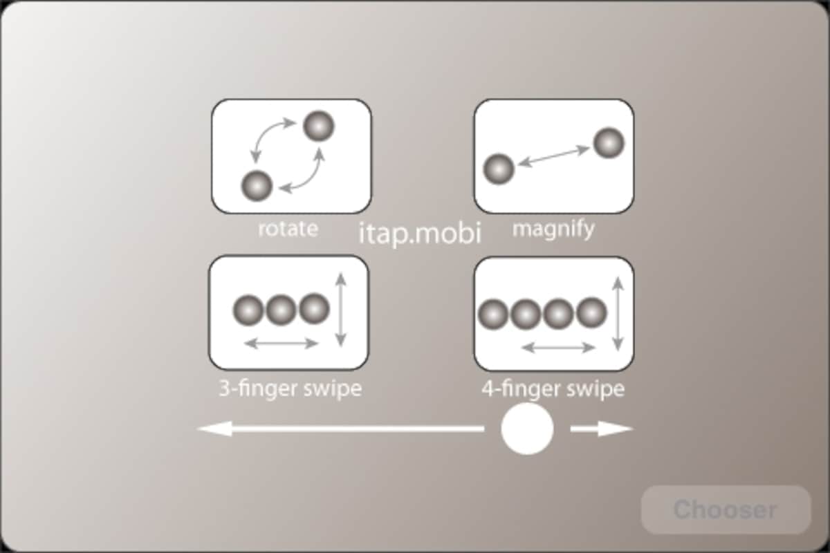 iMacなどのデスクトップユーザーあこがれのあのジェスチャーが使える！画面を3本指でダブルタップするとキーパッドが現れます