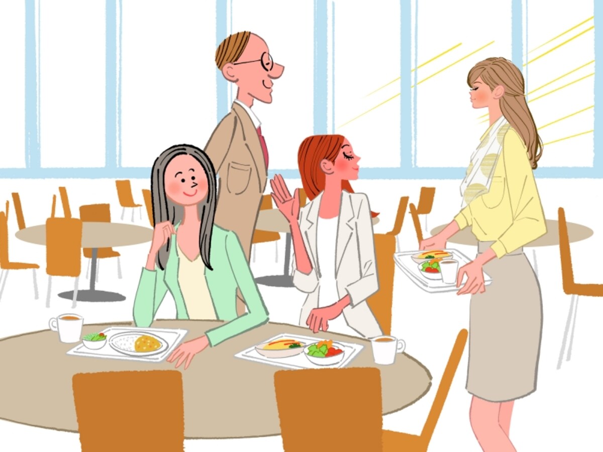 お昼休み、社員食堂にできるのは清算を待つ長い列