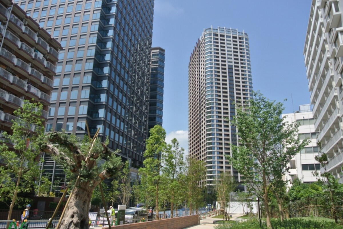 「パークシティ大崎」の街区の街並み
