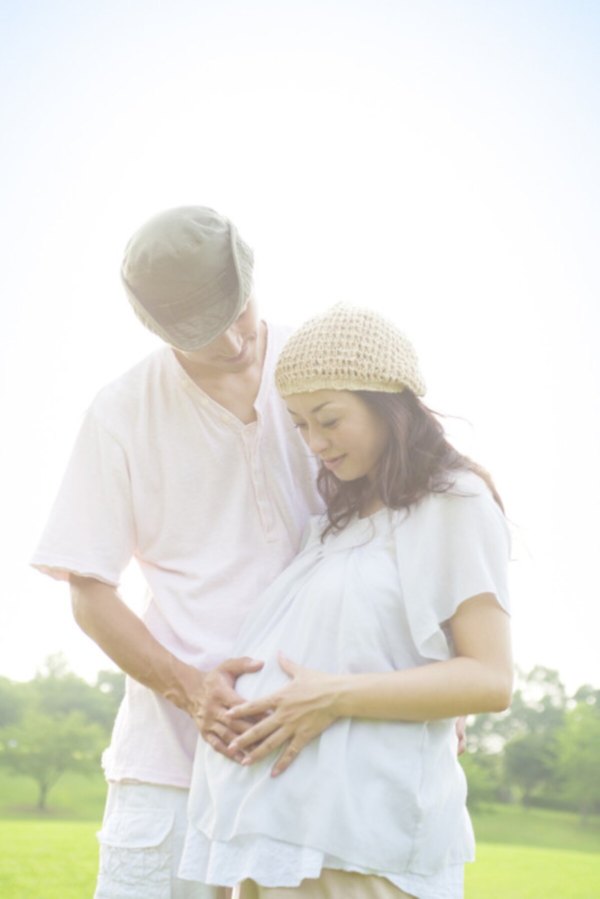 妊娠している妻と夫