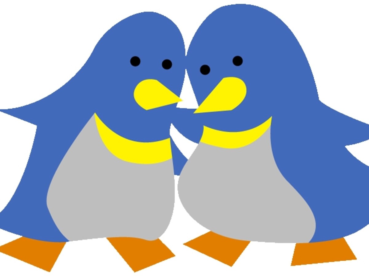 パンダ、ペンギンはなにをしている