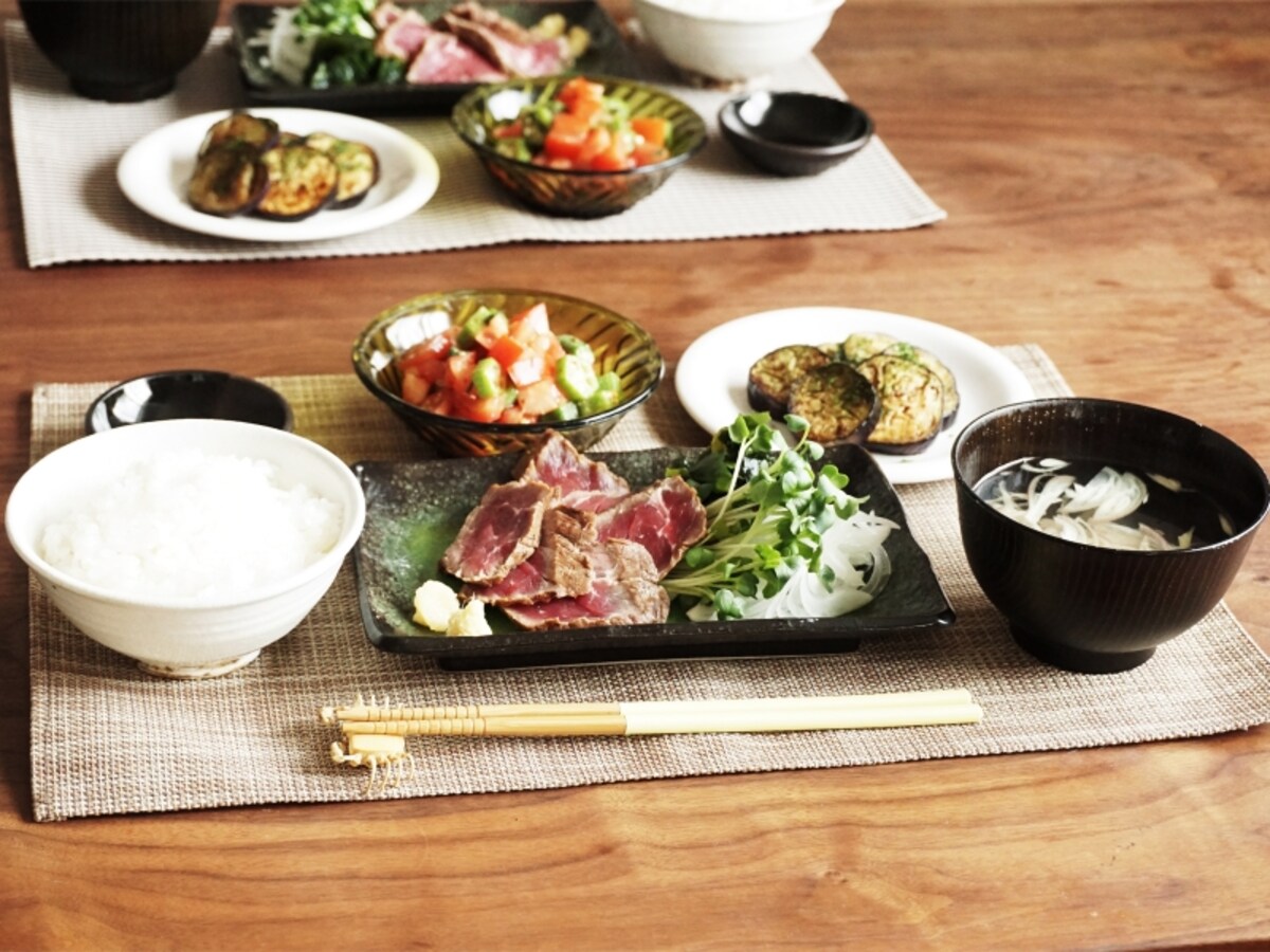 牛たたき定食の献立