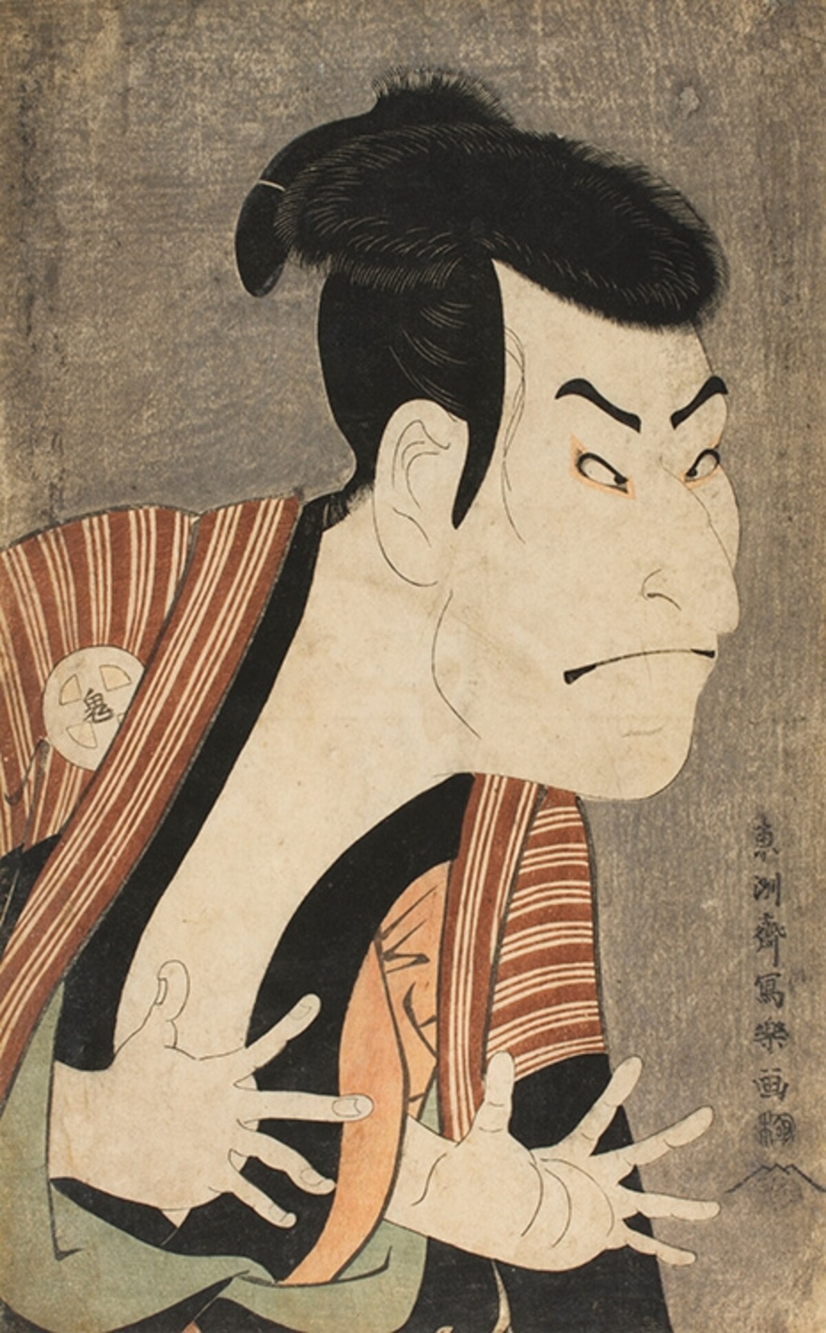 東洲斎写楽 三代目大谷鬼次の江戸兵衛  大判錦絵 寛政6年(1794) フィラデルフィア美術館蔵 Philadelphia Museum of Art: The Samuel S. White 3rd and Vera White Collection,1956