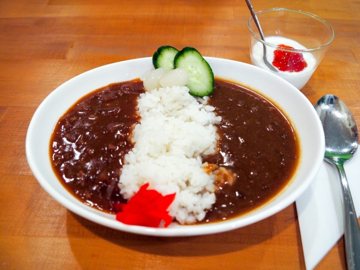 朝ミギカレーセット＠喫茶メルツバウ