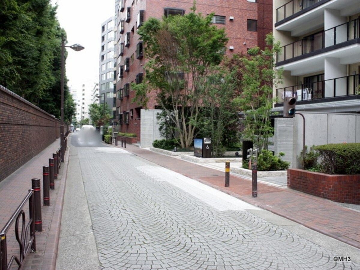 現地（右が「ブランズ六義園アヴェニュー」、左が「六義園」）