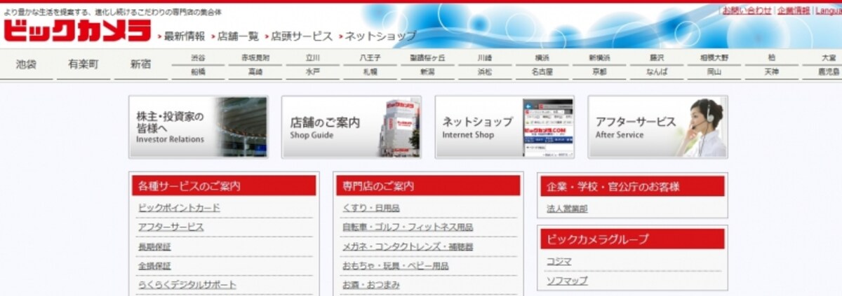 ビックカメラ　ＷＥＢ