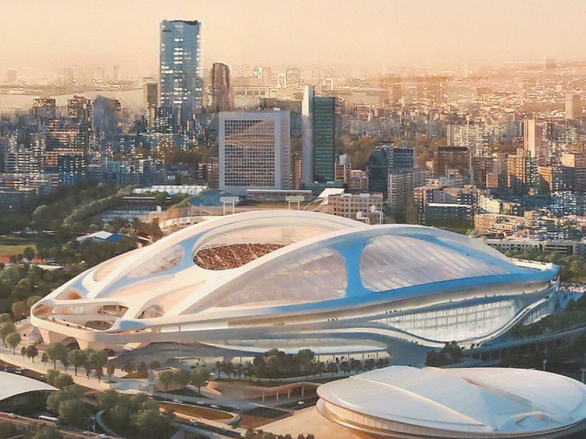 新国立競技場完成図の画像