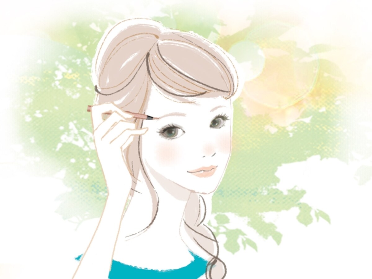 薄い眉でも濃くみえる自前風の眉メイク