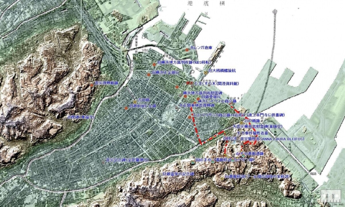 中心部の地図