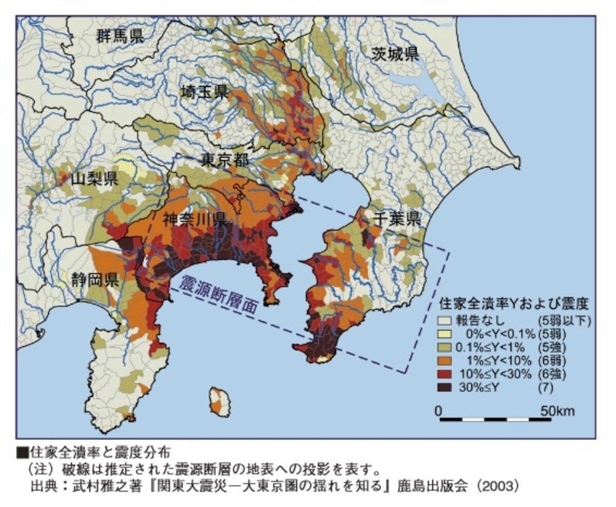 震度分布