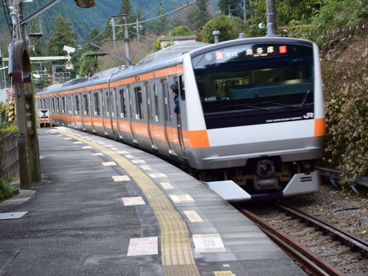 JR青梅線の「軍畑(いくさばた)」駅までは、新宿から1時間20分ほど