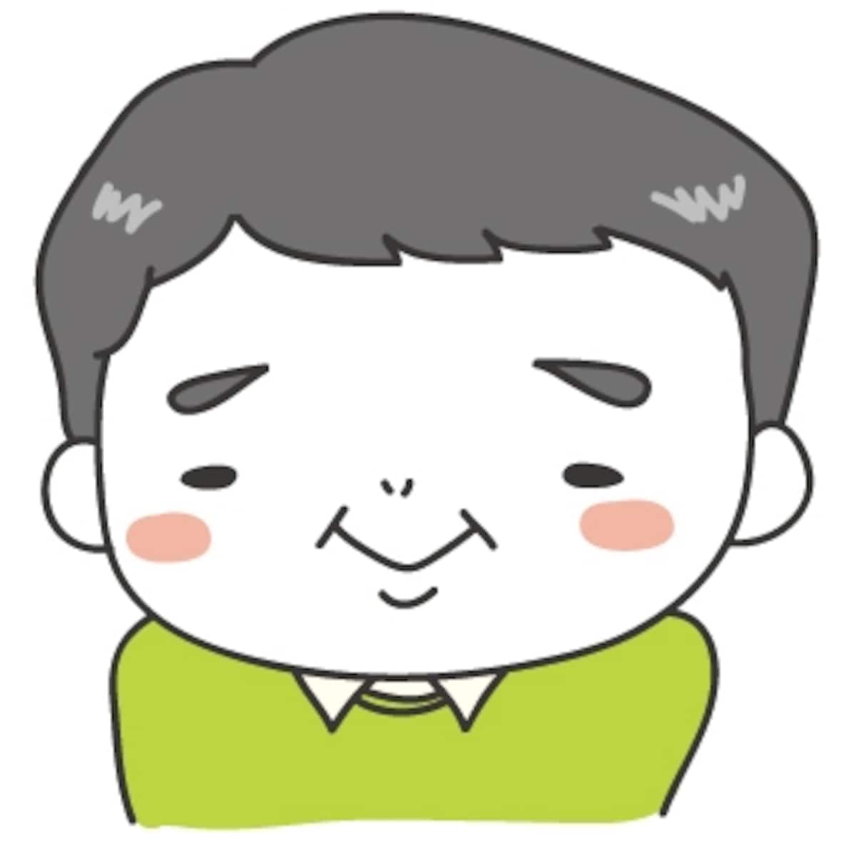  おじいちゃん　敬老の日　イラスト　カラー　かわいい