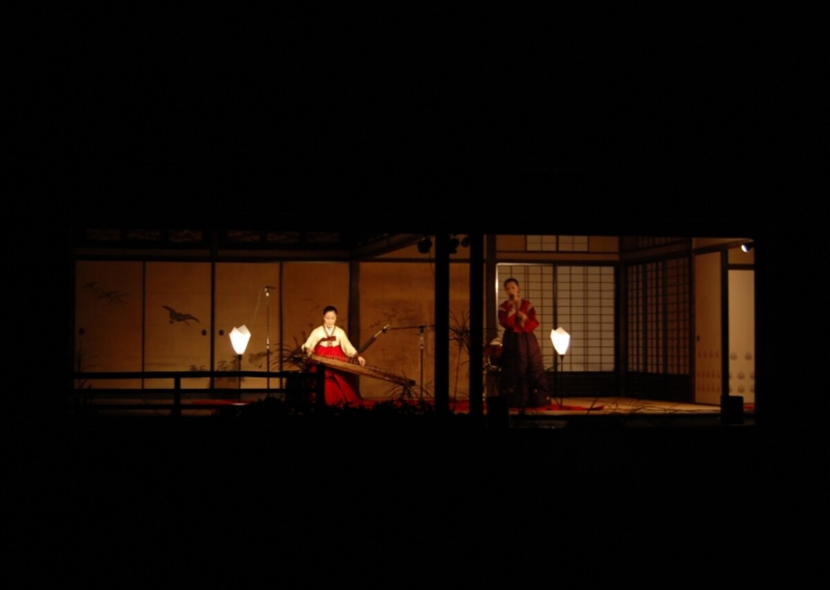臨春閣で行われる演奏会