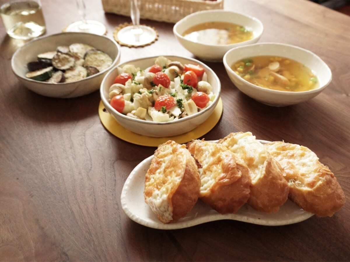オイルサーディンと野菜のグリル定食
