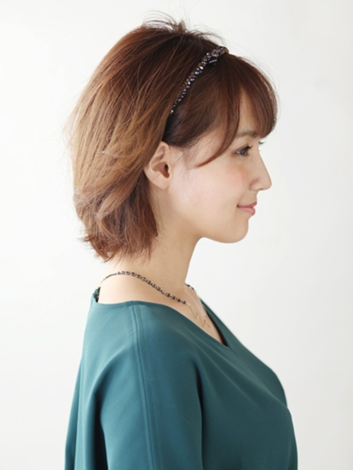 ひし形アレンジ・ショートヘアサイド