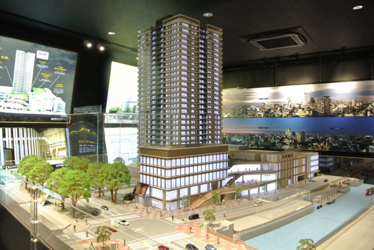 「プラウドタワー名古屋栄」の完成予想模型