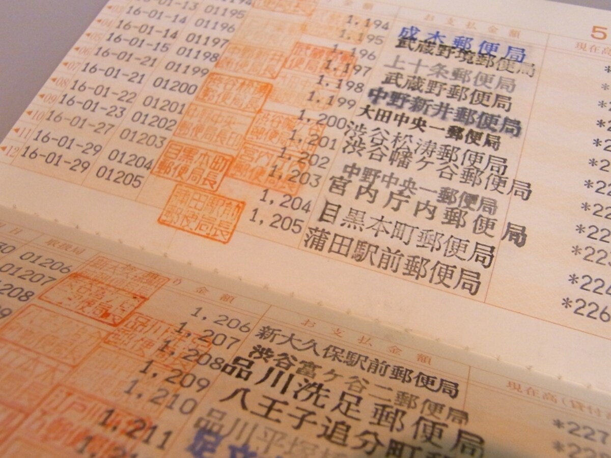 宮内庁内郵便局で預け入れ