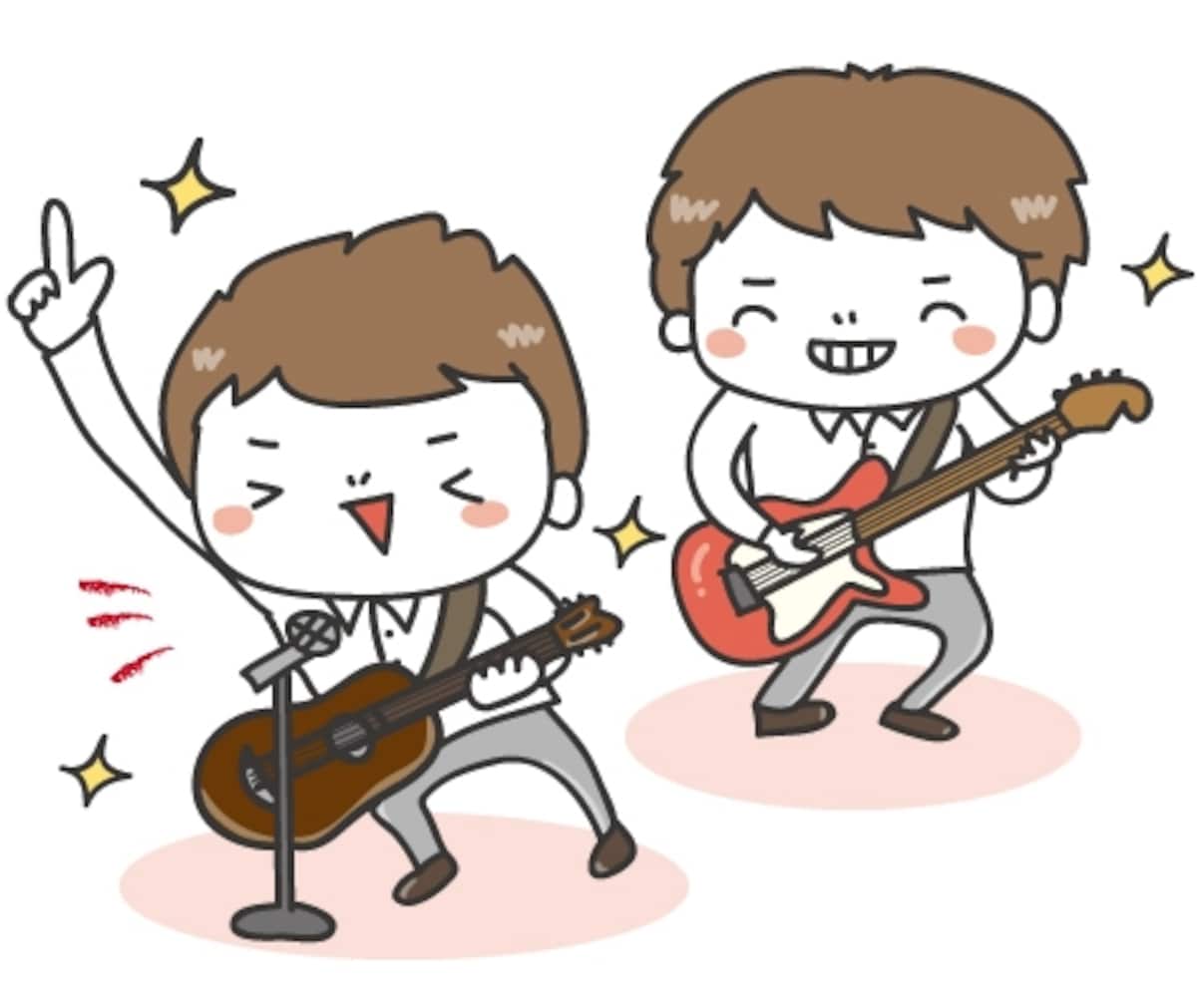 ライブ　文化祭　イラスト　カラー　かわいい