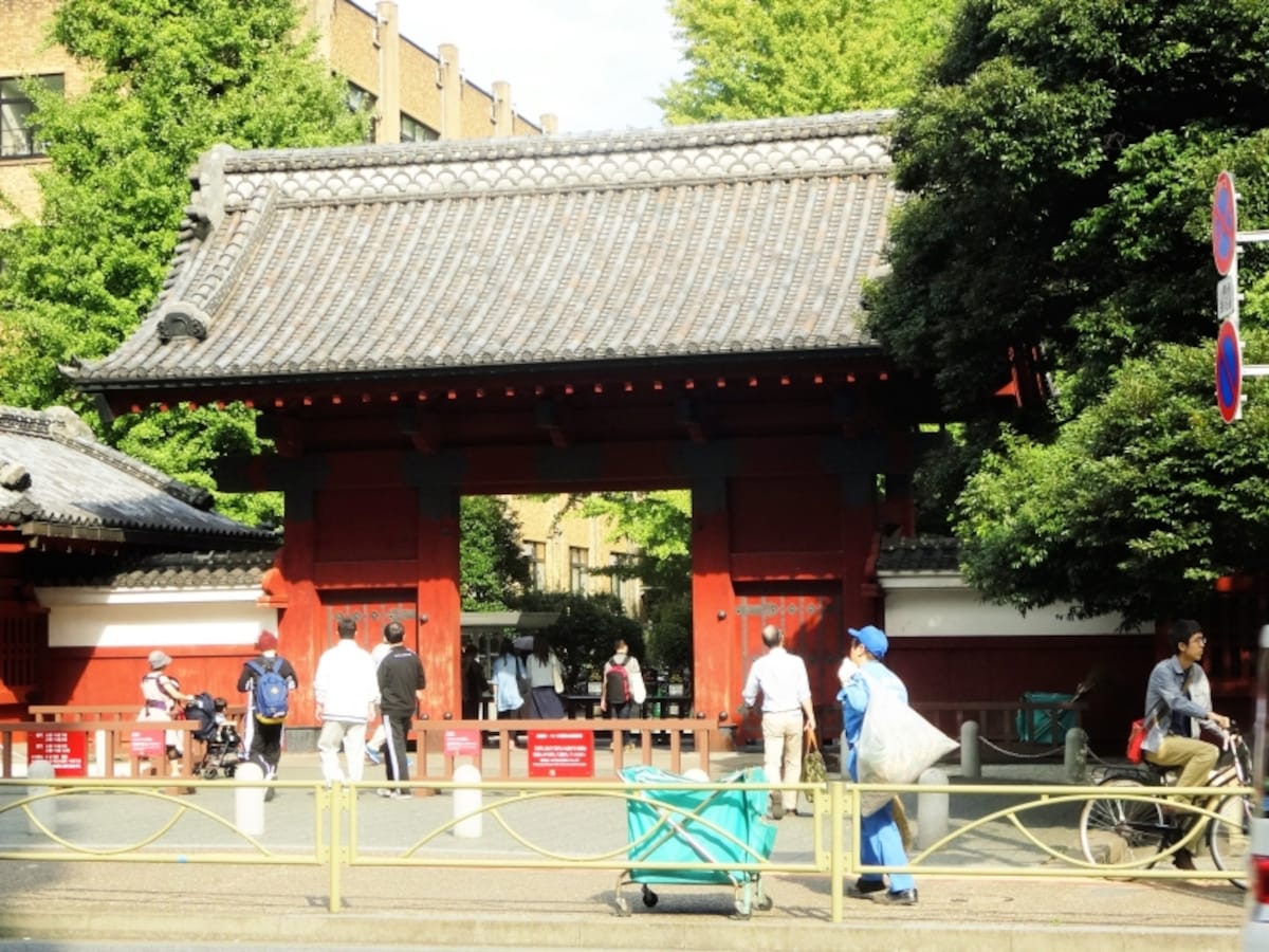 学生ばかりではなく、散歩者も多い