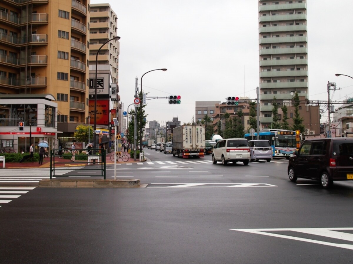 環状八号と産業道路が交差している