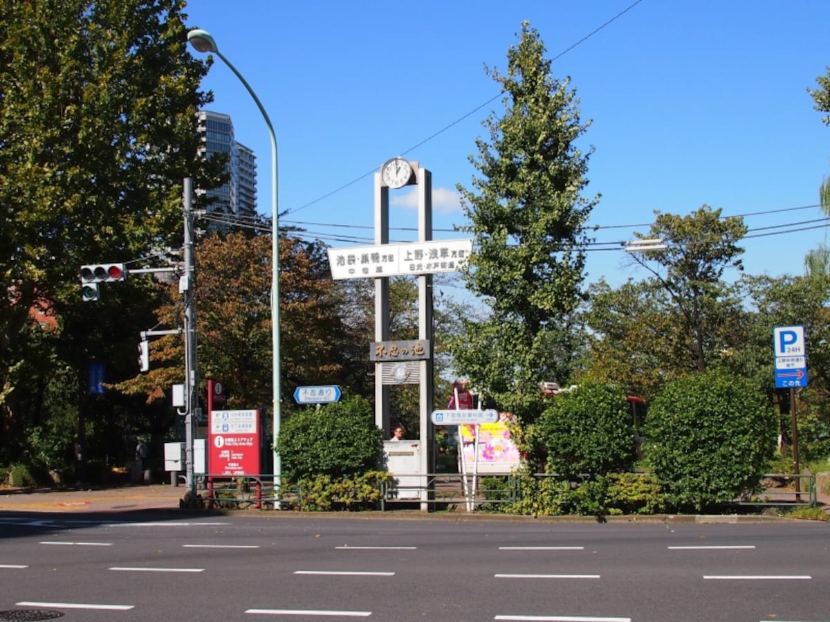 ここから池之端門まで歩く
